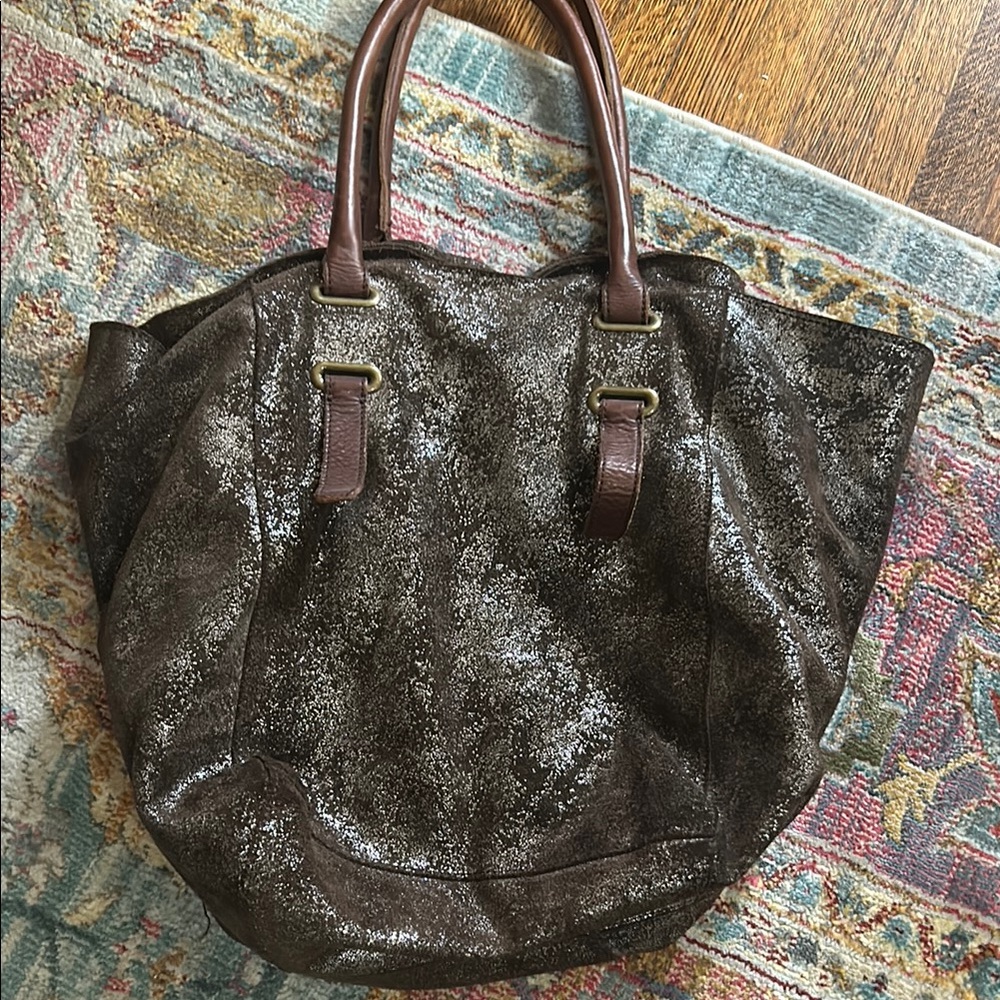 Holding horses for Anthropologie Brown Tote Bag